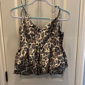 Leopard Bubble Top